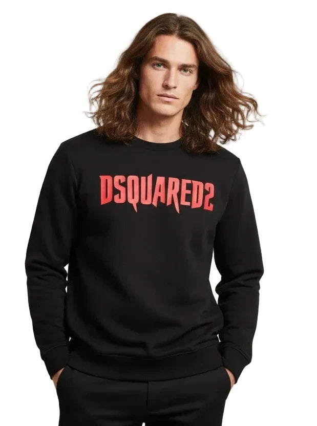 Dsquared2 Duks Crni-Crveni Logo