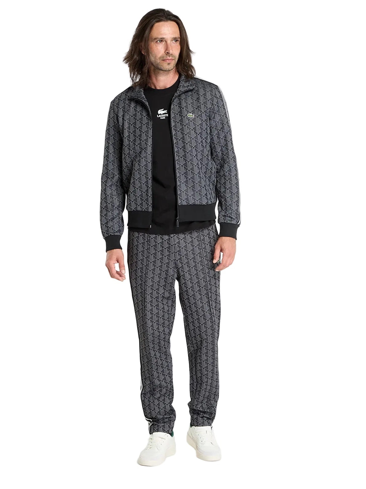 Lacoste Komplet Sivi Patern